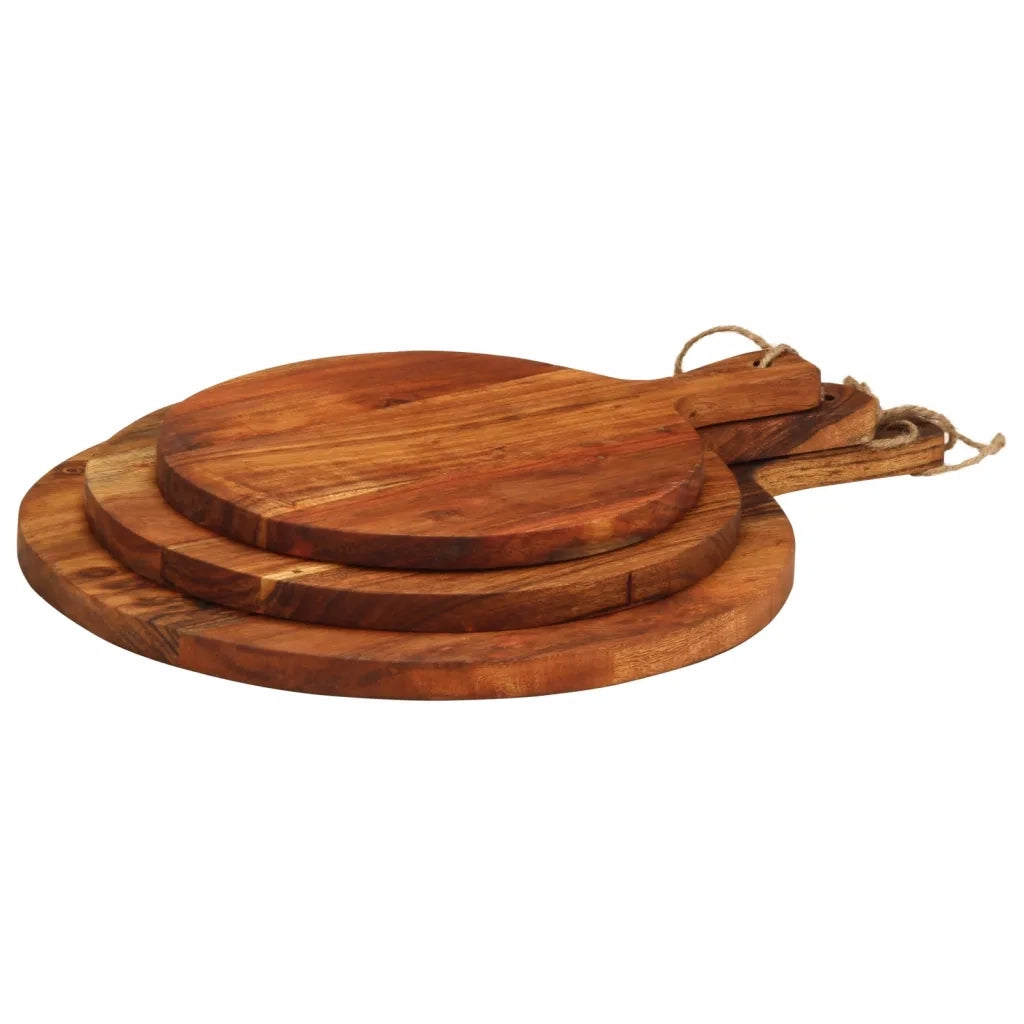 Tagliere 3pz in Legno Massello di Acacia 376052