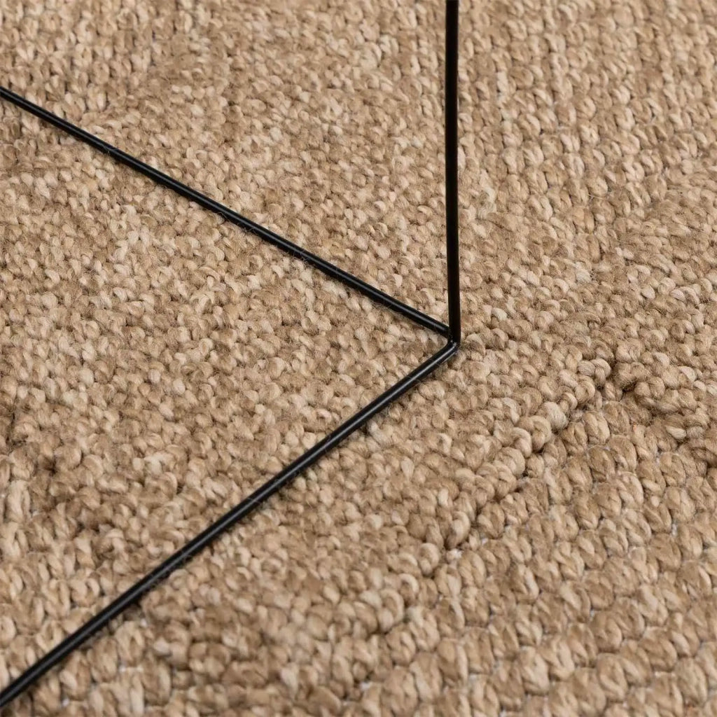 Tappeti per area Quadrato AGIRA Naturale 240 x 240 cm