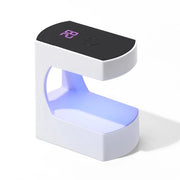 Lampada UV mini per unghie, piccola lampada per unghie Q8, 6 LED lampada per cura, luce UV, batteria incorporata - con display