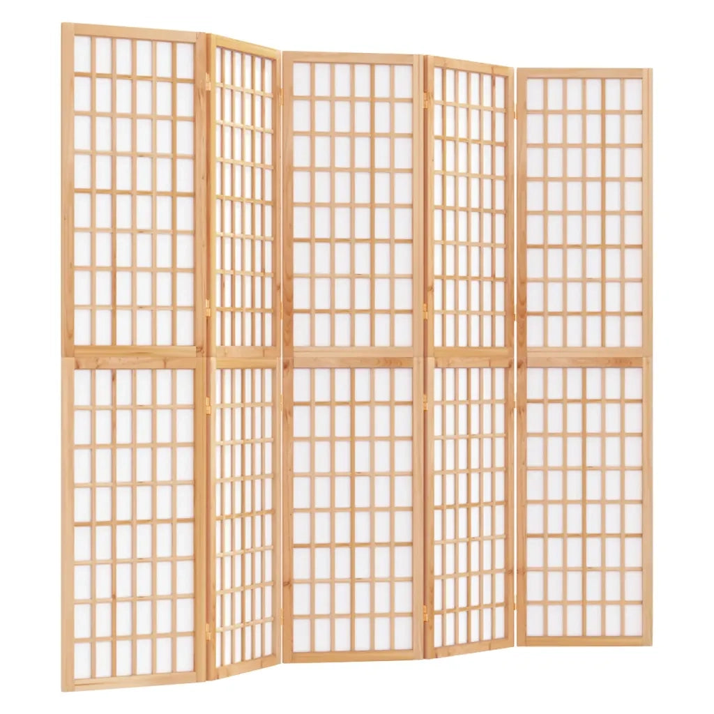 Divisorio Pieghevole 5 Pannelli Stile Giapponese 200x170 cm cod mxl 66547