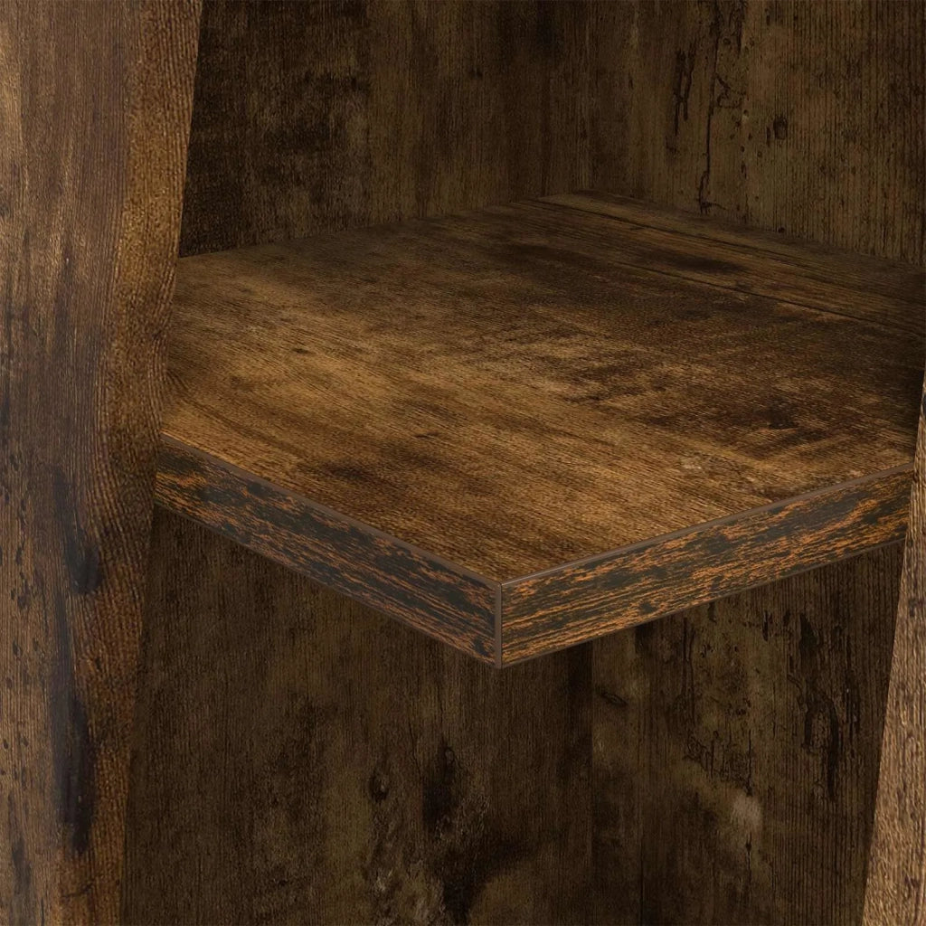Mobile angolare 27,5x27x102cm Legno ingegnerizzato Rovere fumé 889850