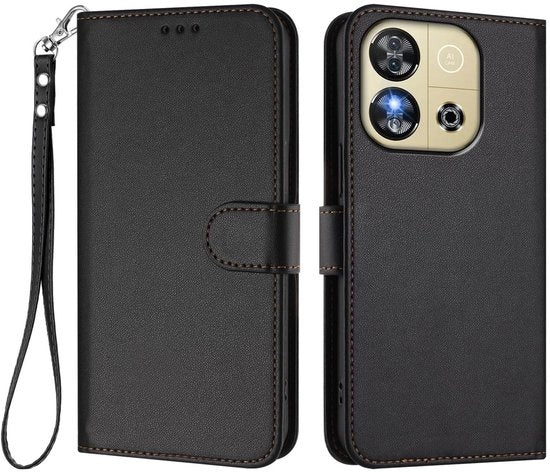 Hoesa Telaietto in Pelle con Portafoglio - Copertura con Assorbimento di Impatti TPU - Protezione 360° con Angoli Rafforzati - Tasche per Carte - Tecnologia di Sospensione Angolare Rafforzata - Hoesa per Telefono