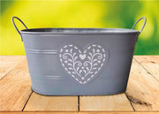 Portavaso Vaso Decorativo Per Fiori Piante Design Interno Esterno Waterlily - 24x14x12 - Waterlily