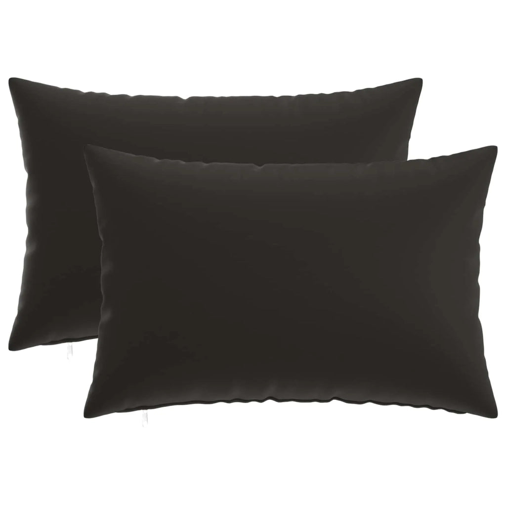 Federa 2 pcs HEERLEN Nero 50 x 80 cm Poliestere 912037