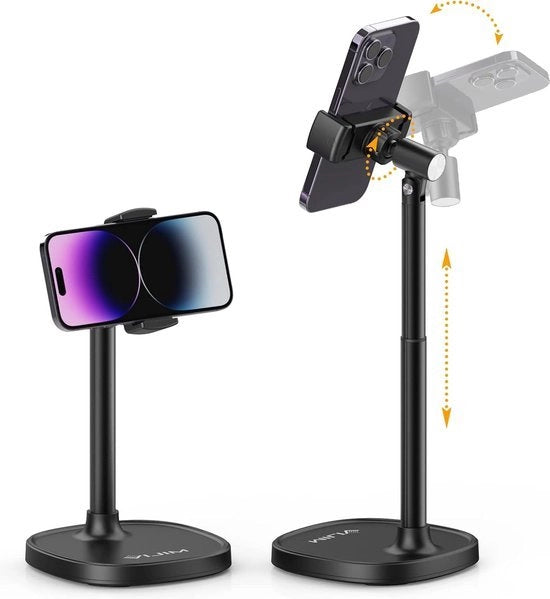 Sostegno per telefono cellulare, regolabile, supporto per telefono cellulare multiangolare, supporto per telefono da scrivania