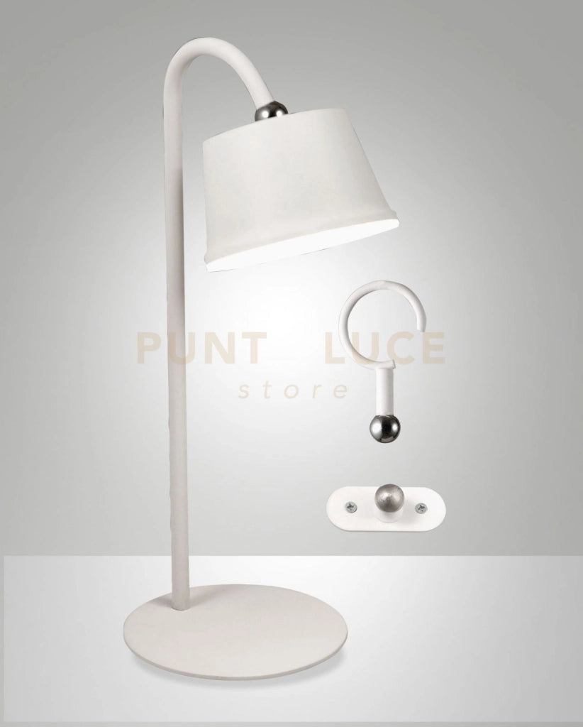 ARMANDA KIT COMPLETO  ILLUMINATORE BIANCO  A LED 3W 3000K 320LM DIMMERABILE E ORIENTABILE RICARICABILE IP54