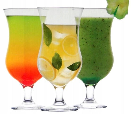 Set di 6 bicchieri KADAX da 460 ml per bevande, birra, succhi di frutta.