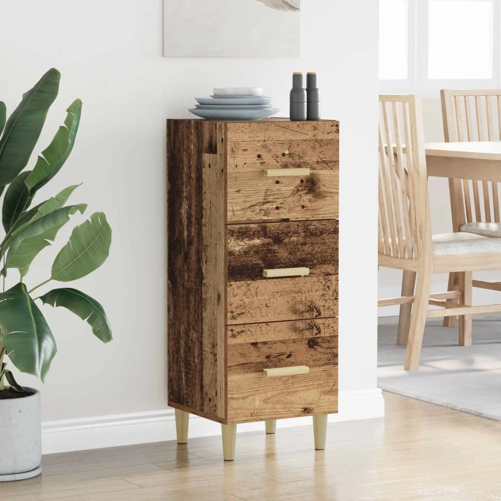 Credenza | Madia | Buffet da pranzo | Armadio da pranzo Legno vecchio 34.5 x 34 x 90 cm Legno multistrato
