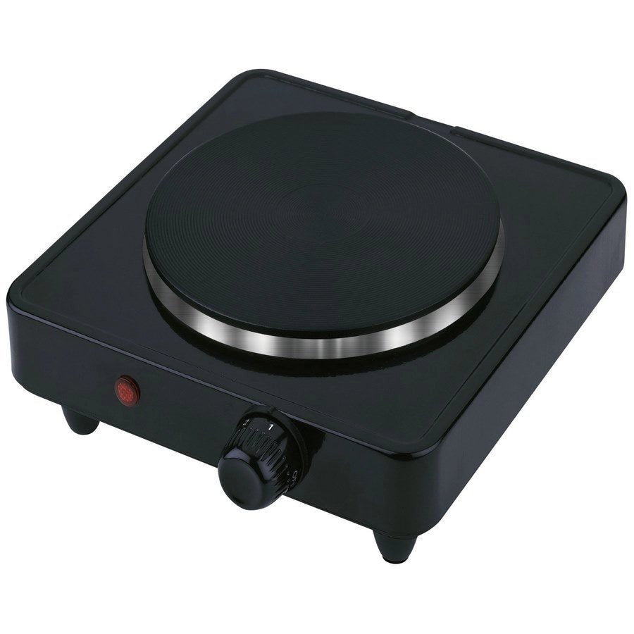 Fornello Elettrico Singolo 20,5x3,5x20,5 cm 1000W Nero