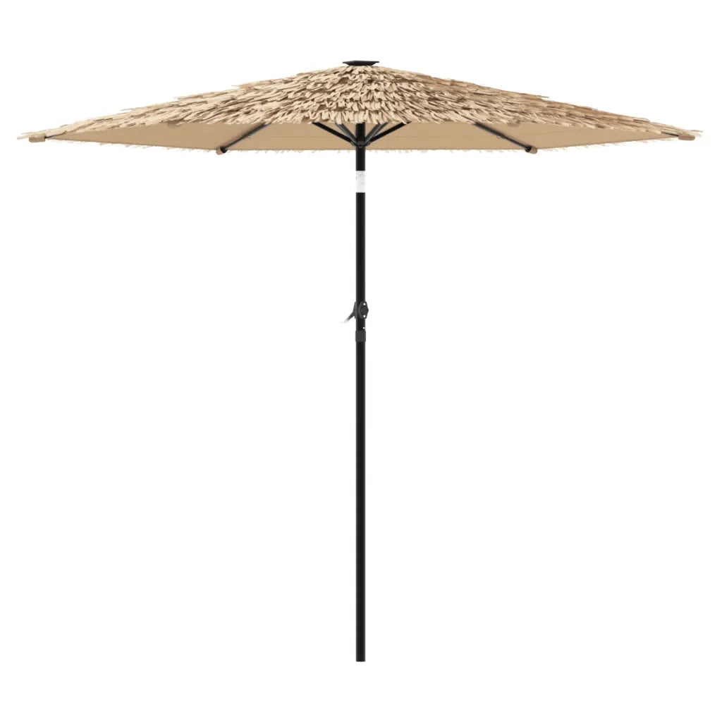 vidaXL Ombrellone Giardino LED e Palo in Acciaio Marrone 268x268x226cm