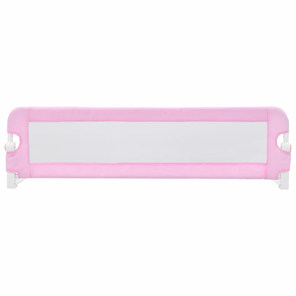 Sponde Letto di Sicurezza Bambini Rosa 120x42cm in Poliestere 10170