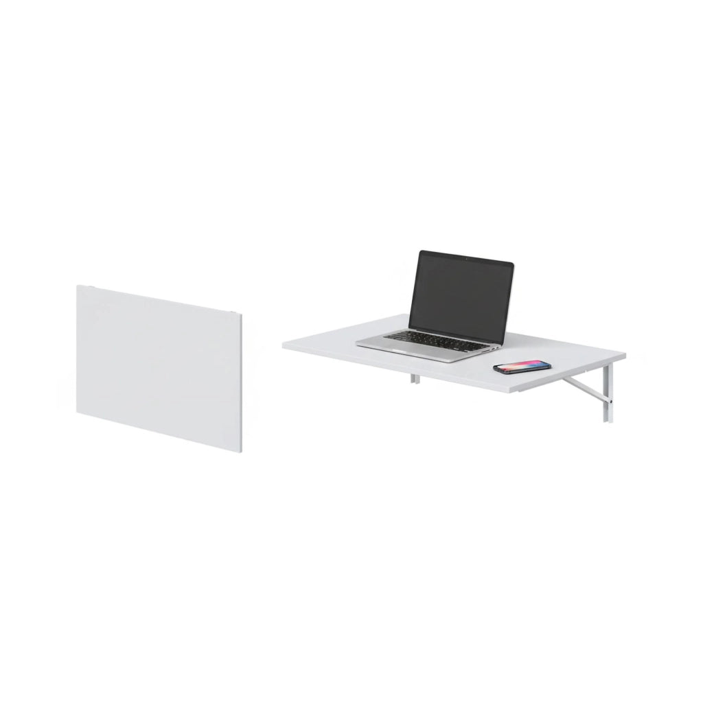 Grandate, Tavolo Pieghevole un Posto, 78x50x21h cm Bianco