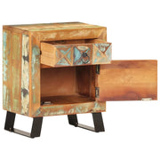 Comodino | Armadio da Notte | Mobiletto da notte 40x30x50 cm in Legno Massello di Recupero