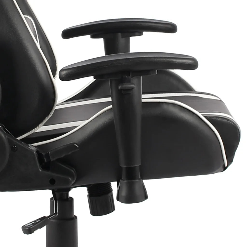 Sedia da Gaming | Sedia da e-sports Girevole Bianca in PVC