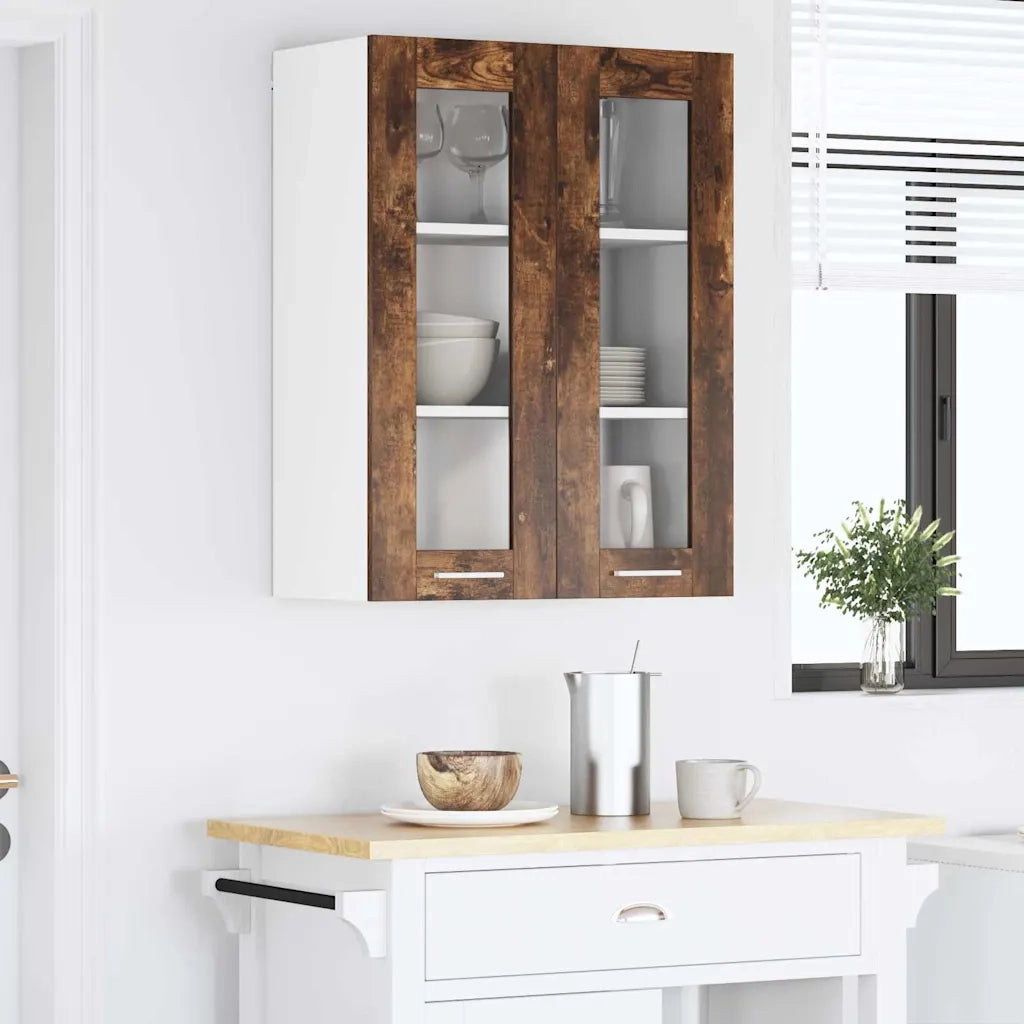 Armadio pensile Rovere fumé 60 x 31 x 80 cm Legno multistrato