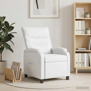 Divano Sedia-Poltrona reclinabile Bianco Similpelle 574689