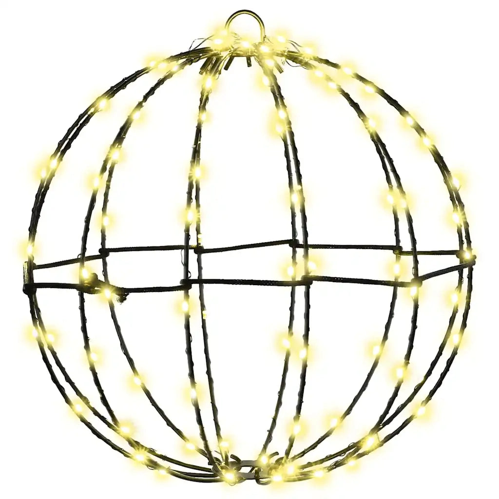 Palla con 96 LED Bianco caldo 31,5 x 31,5 x 32 cm Metallo 42019105
