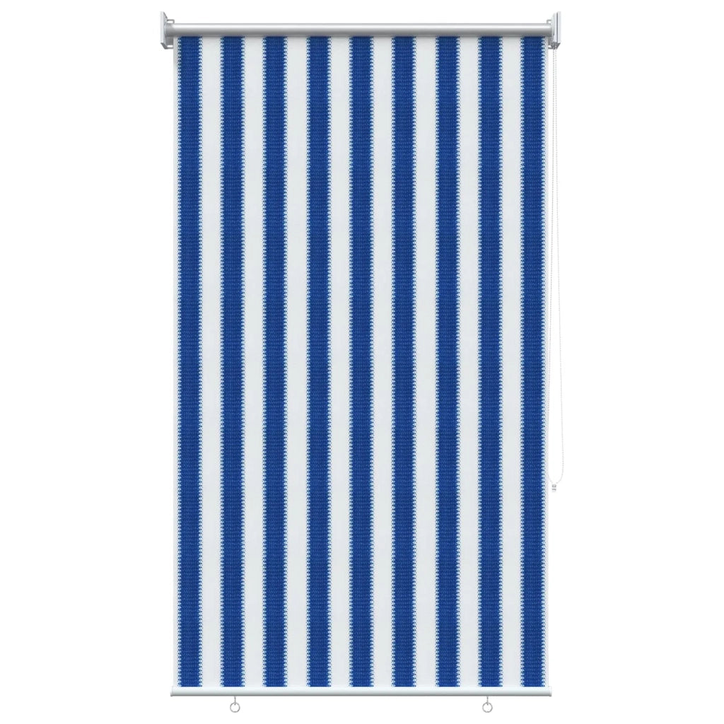 Tenda a Rullo Esterno Blocco UV 90% Strisce Blu e Bianche HDPE 42035960
