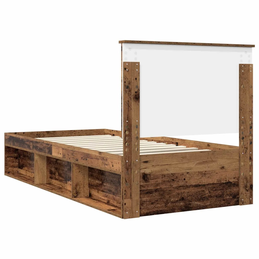 Struttura del letto Legno vecchio 90 x 200 cm Pino massello 3411062