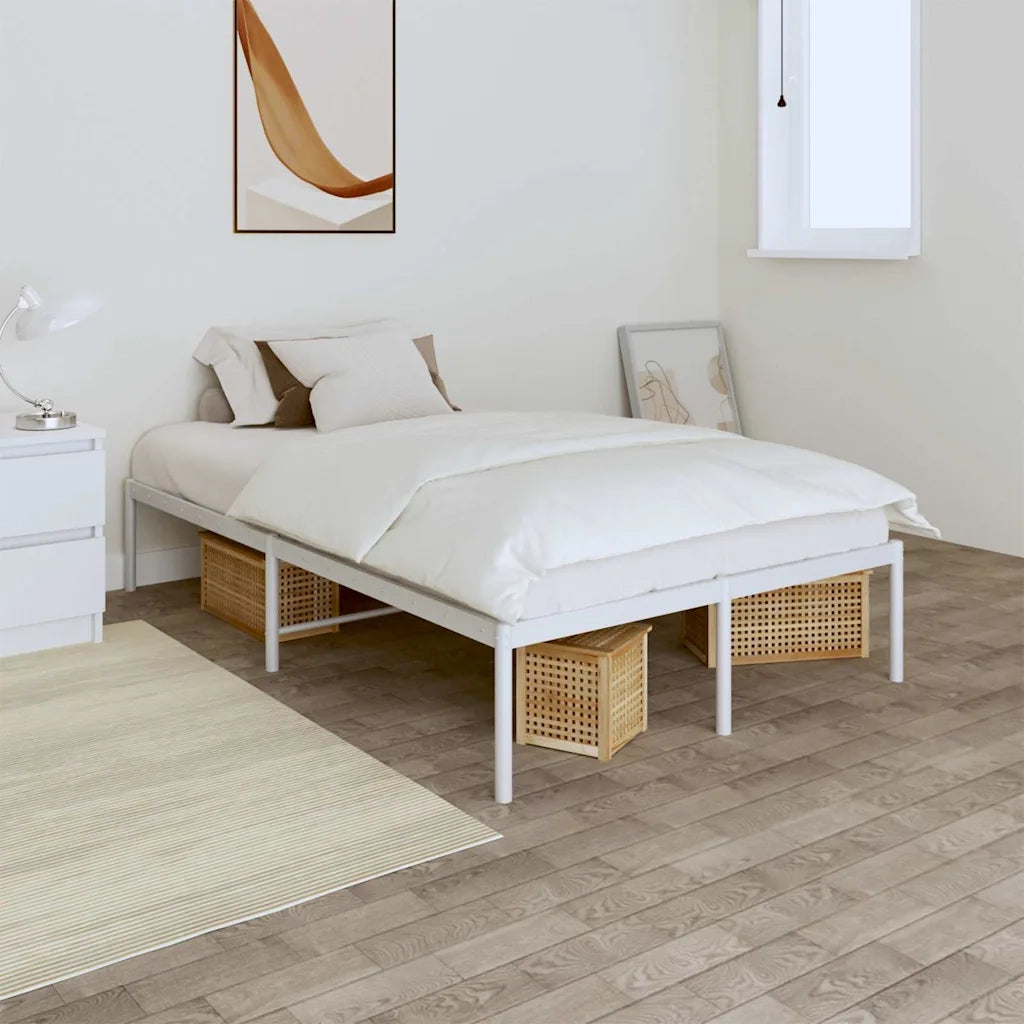 Giroletto-Struttura Letto in Metallo Bianco 120x200 cm 128514