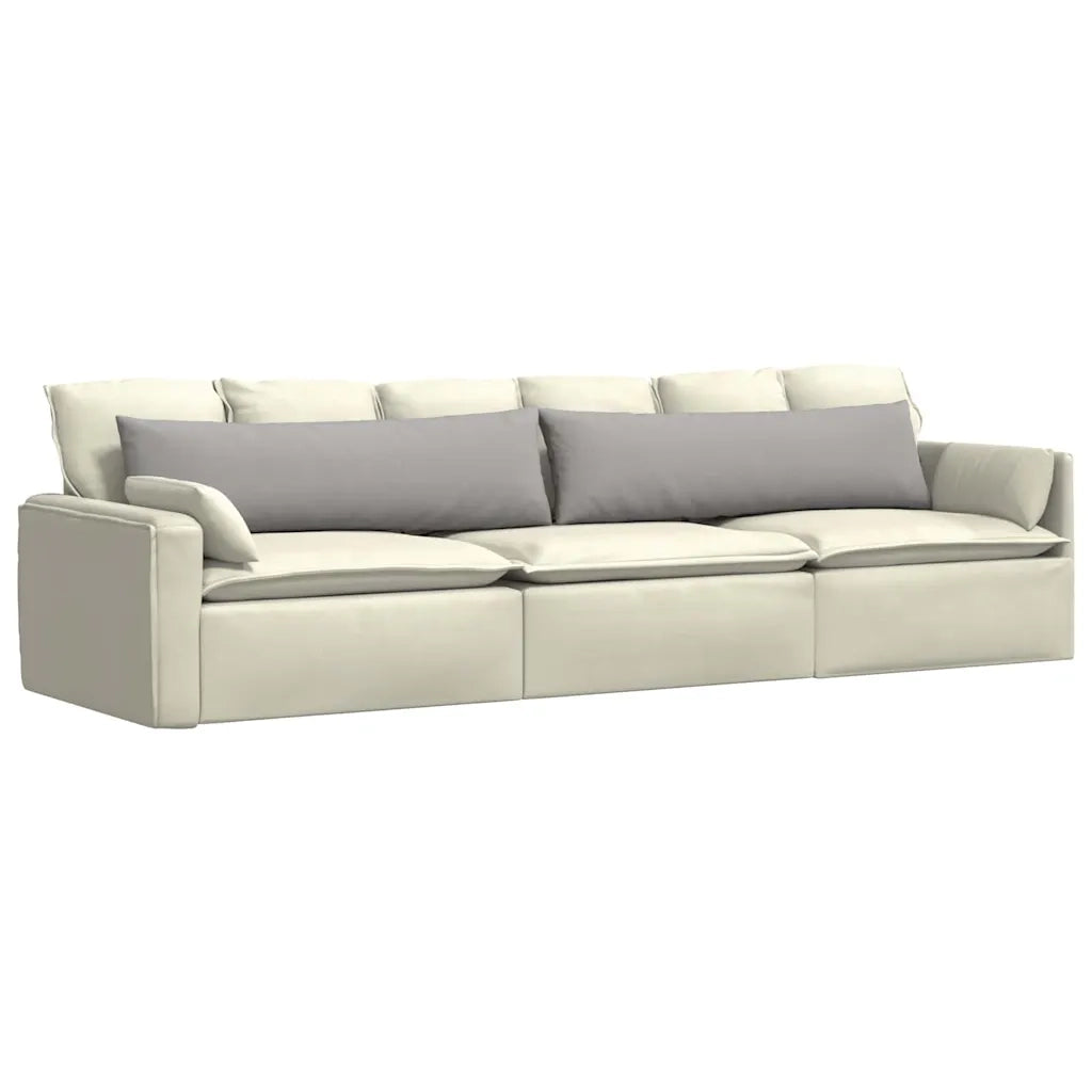 Cuscini da Divano 2 pcs Grigio Nuvola 145 x 40 cm Tessuto