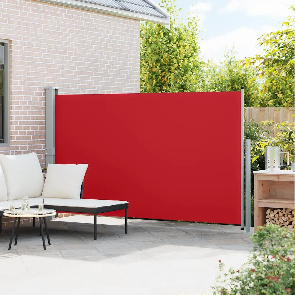 Tenda Laterale Retrattile per Patio 170x300 cm Rosso