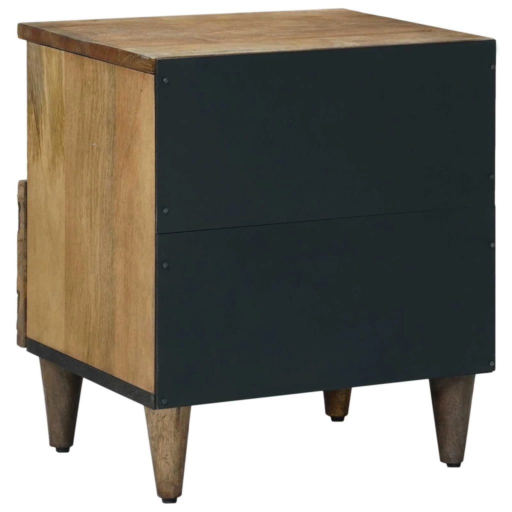 Mobiletto da Letto con cassetto Marrone 40 x 33 x 46 cm