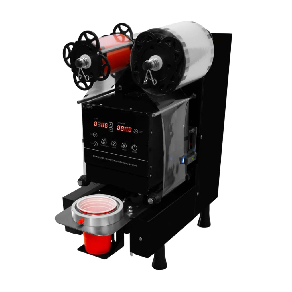 Macchina sigillatrice automatica per tazze di tè a bolle 500W commerciale 500-650 tazze/H