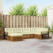 Set di divani da esterno con cuscino 6 pcs Naturale e Crema 3373750