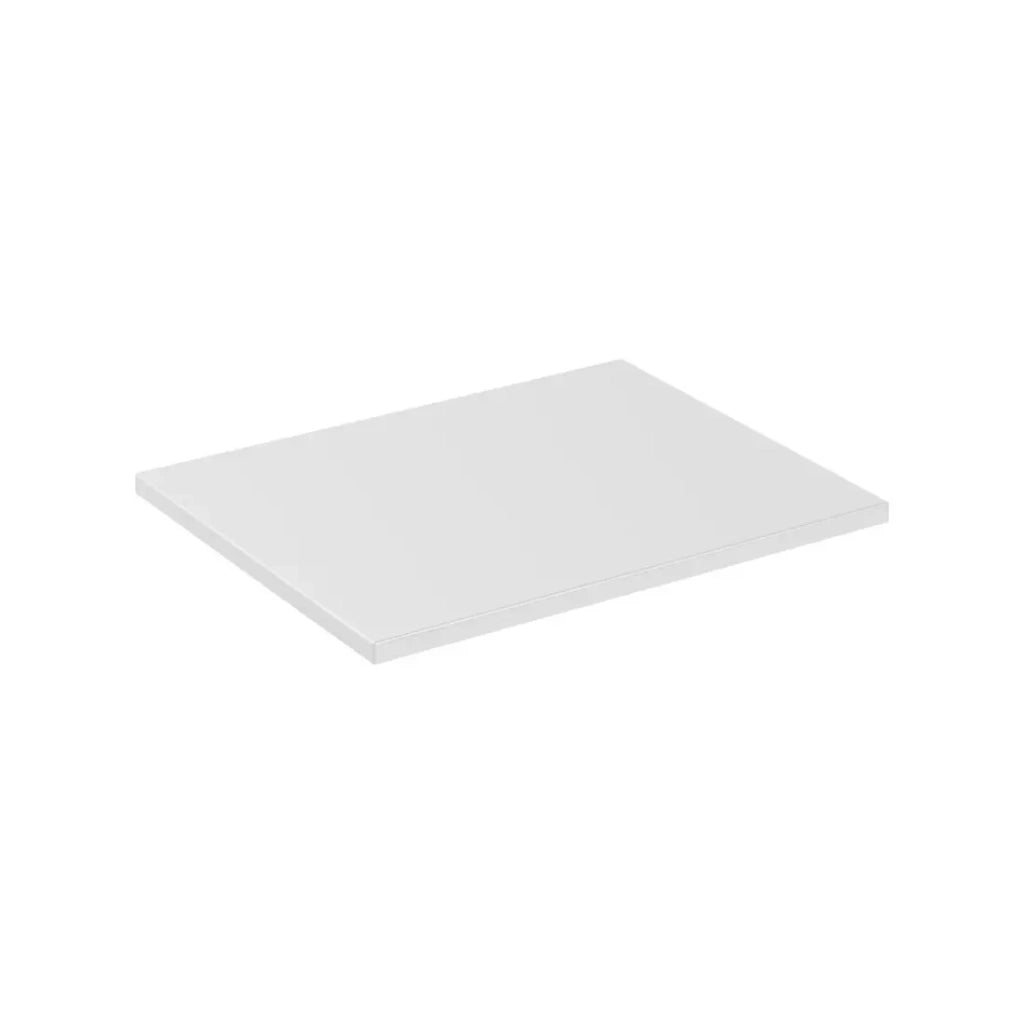 Piano lavabo ICON 60 cm – Finitura bianco alpino opaco – Accessorio per mobile sottolavabo moderno