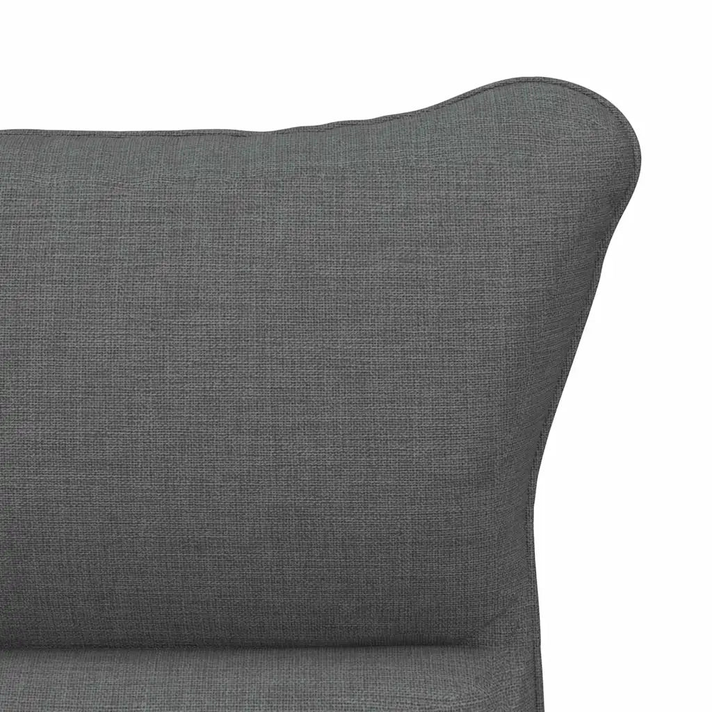 Poltrona | Sedia Relax Grigio scuro 69 x 74 x 93 cm Tessuto e compensato