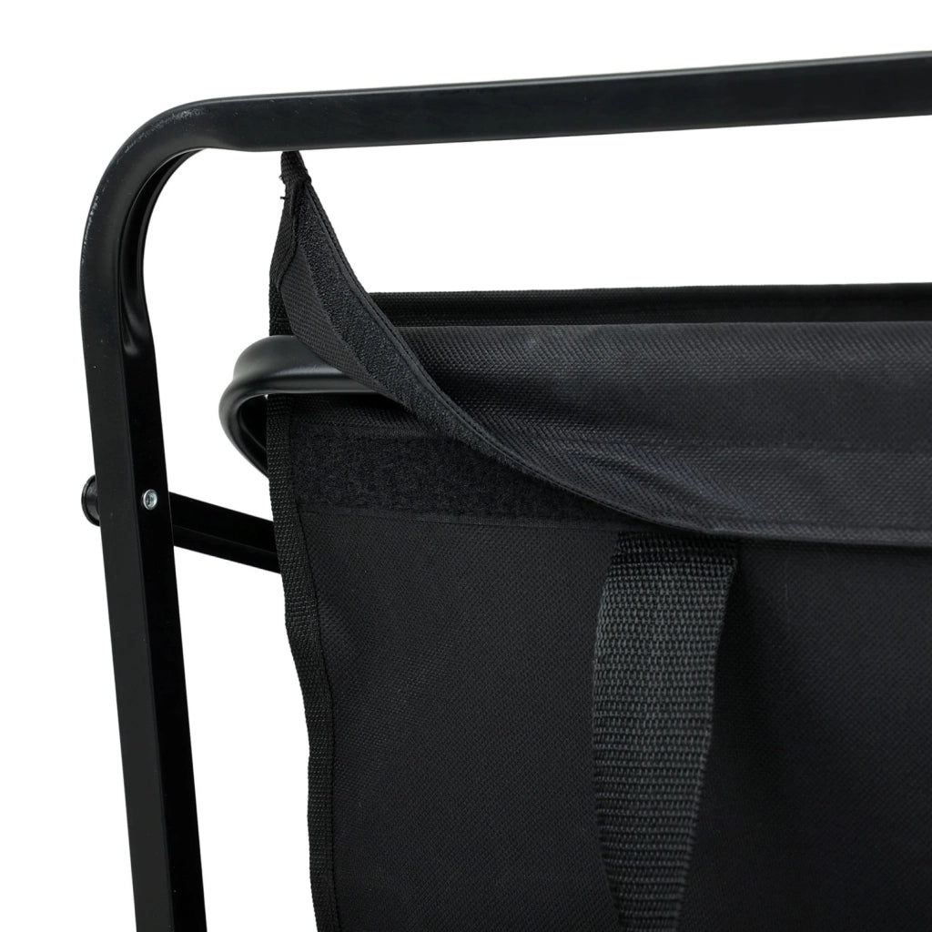 Carrello da Spiaggia Pieghevole TYRS con Ruote in Plastica, Portata Massima 120 kg, Colore Nero