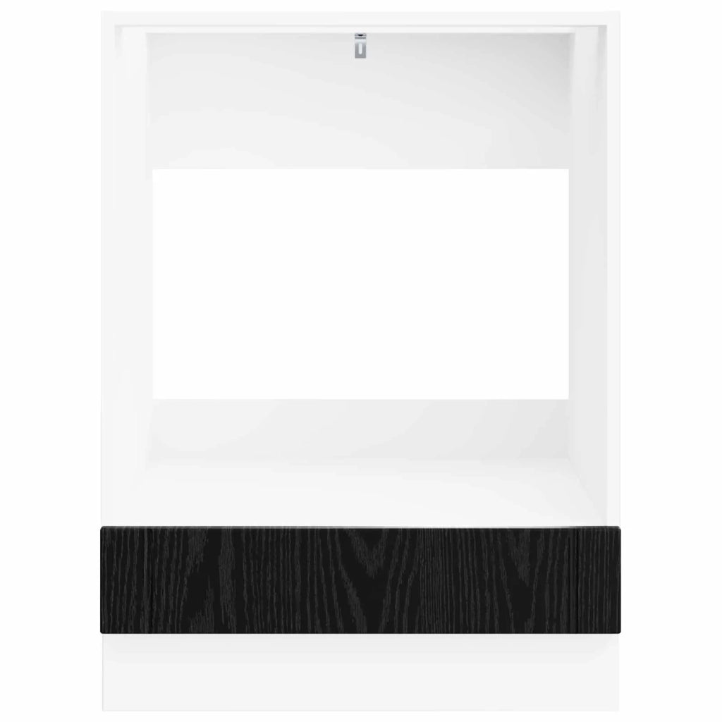 Armadio per forno Lucca Rovere Nero 60 x 46 x 81,5 cm 8003820