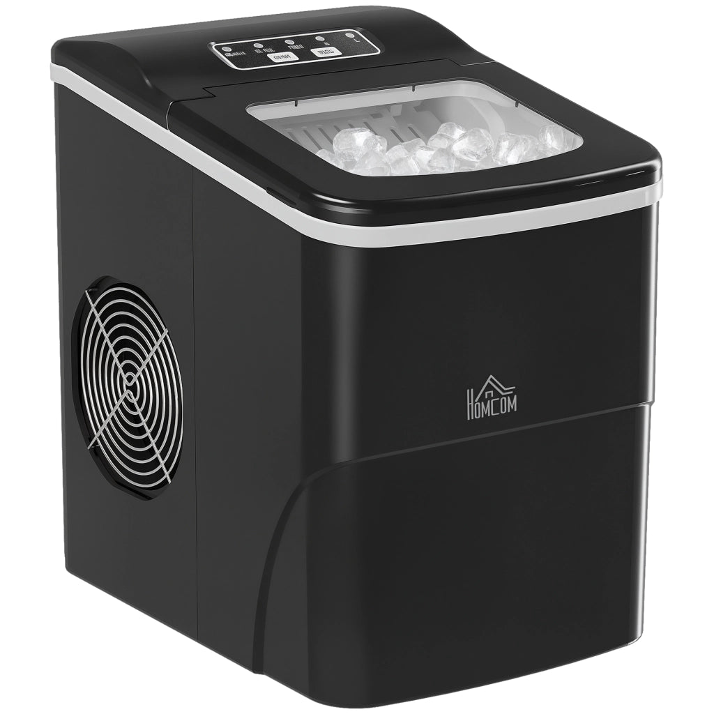 Macchina del Ghiaccio Portatile Autopulente ¨C Zephmum ¨C 12kg/24h Nero PP