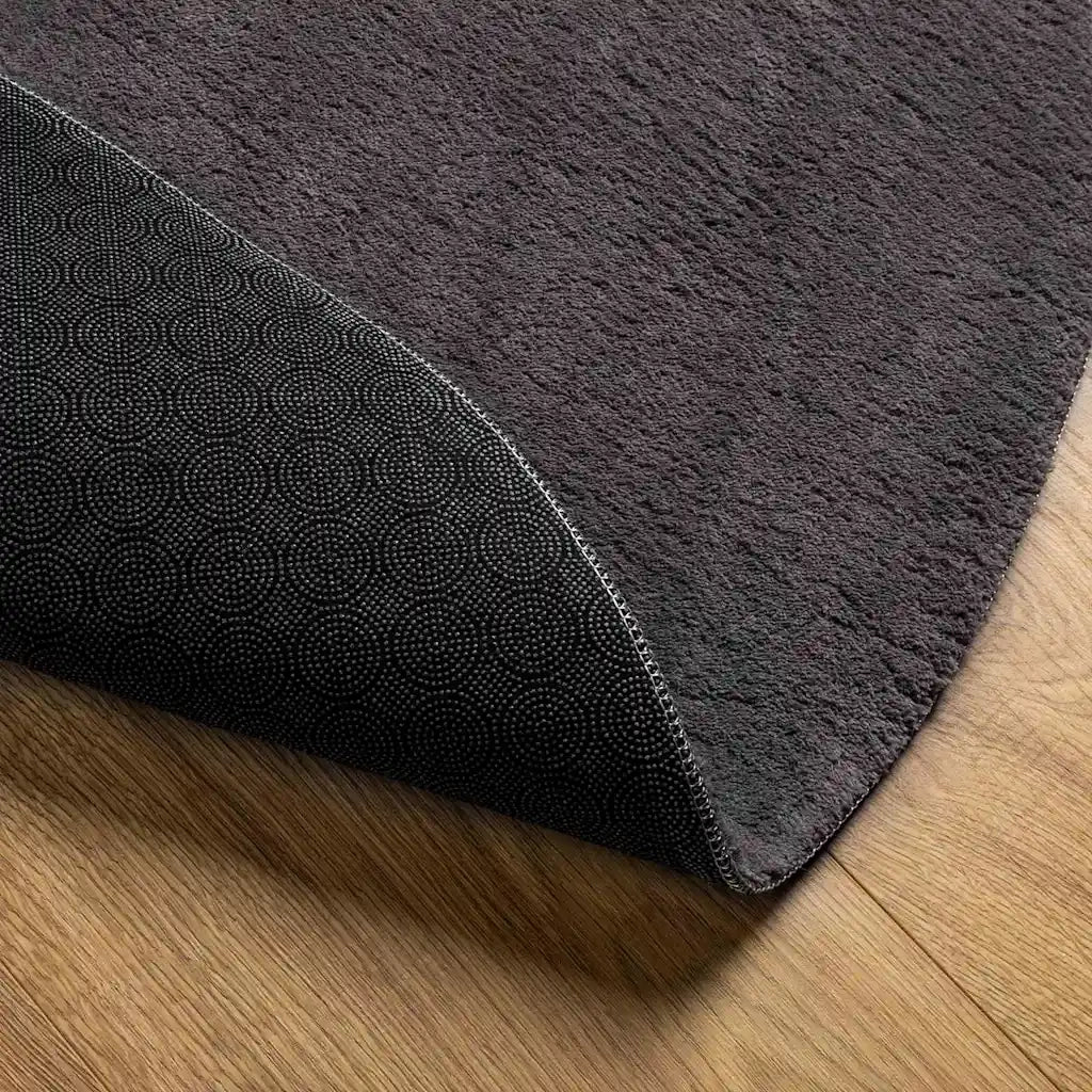 Tappeti per area HUARTE Antracite 80 x 150 cm Poliestere 4103705
