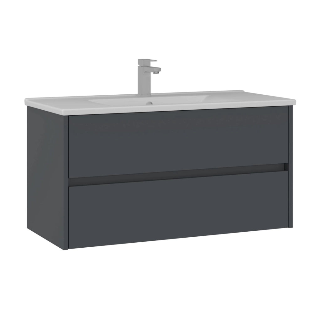 Mobile lavabo "Side 100 v3" - 100 x 45 x 52 cm - Antracite opaco