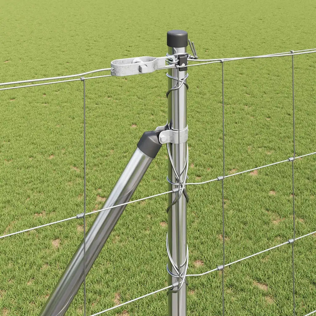Palo della recinzione | Pannello per recinzione Zincato 25 x 1,6 m Acciaio