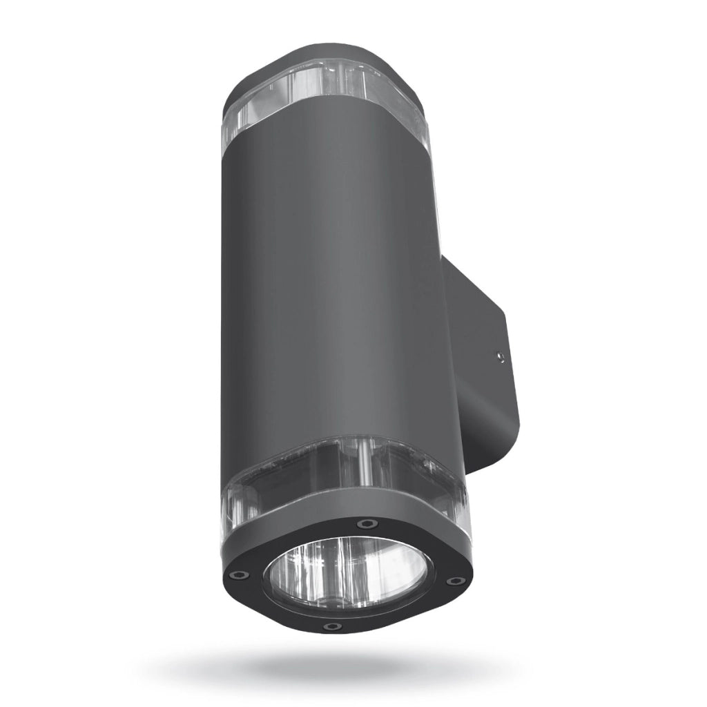 Applique esterna su/giù 2xGU10 alluminio IP54 BRUNO Videx