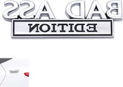 Emblema Auto Decorativo Autoadesivo - Adatto per Decorazione Interna Esterna - Argento Nero