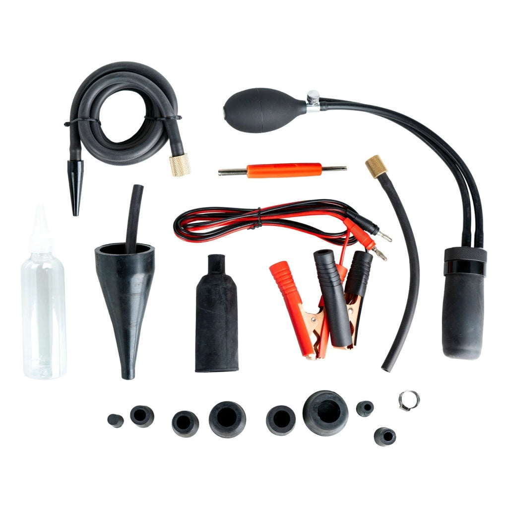 Rilevatore fughe fumo auto EVAP 8 L min Tester perdite sistema diagnosi JBM 54524 professionale per tutte marche incluso accessori confezione originale spedizione Italia UE