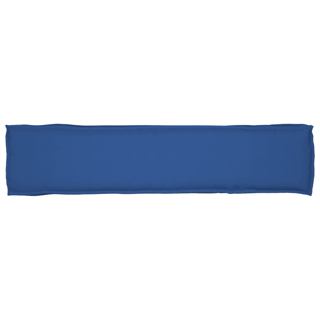 Cuscino per Pallet per Panca Blu Reale 180x40x8 cm Tessuto Oxford