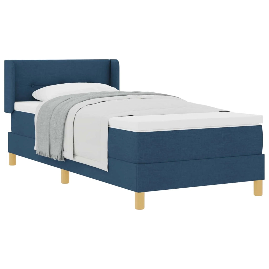 Letto a molle con materasso Blu 200 x 80 cm Tessuto 3341264