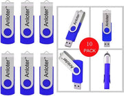 Pacchetto da 10 pezzi di chiave USB rotativa 32 GB - Design elegante e archiviazione facile