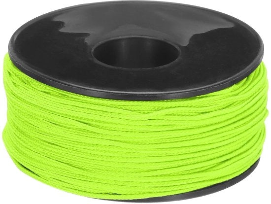 Paracord Micro 1,18 mm - 100 lbs di resistenza - Corda in poliestere - Resistente e duraturo - Per attività all'aperto - Leggero e compattabile