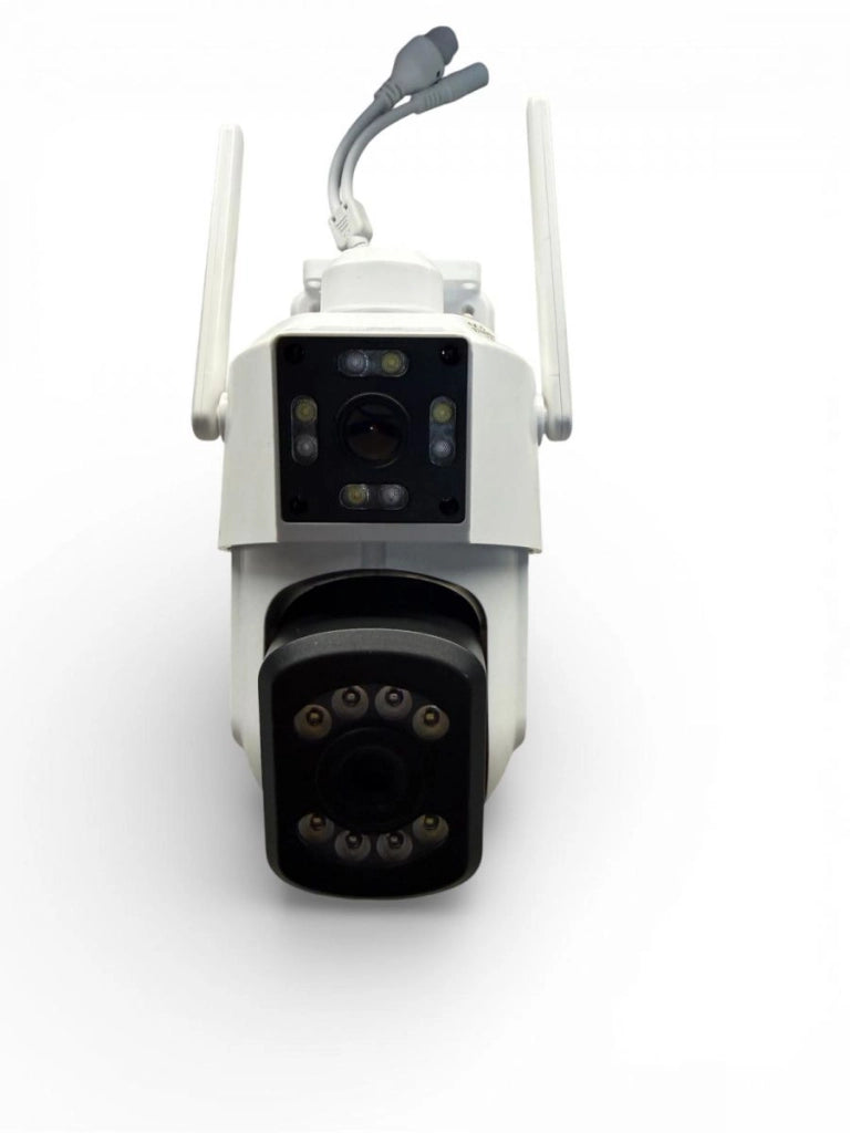 Telecamera Wireless Wifi IP Smart Camera Doppia Lente Motorizzata Ptz iCam365