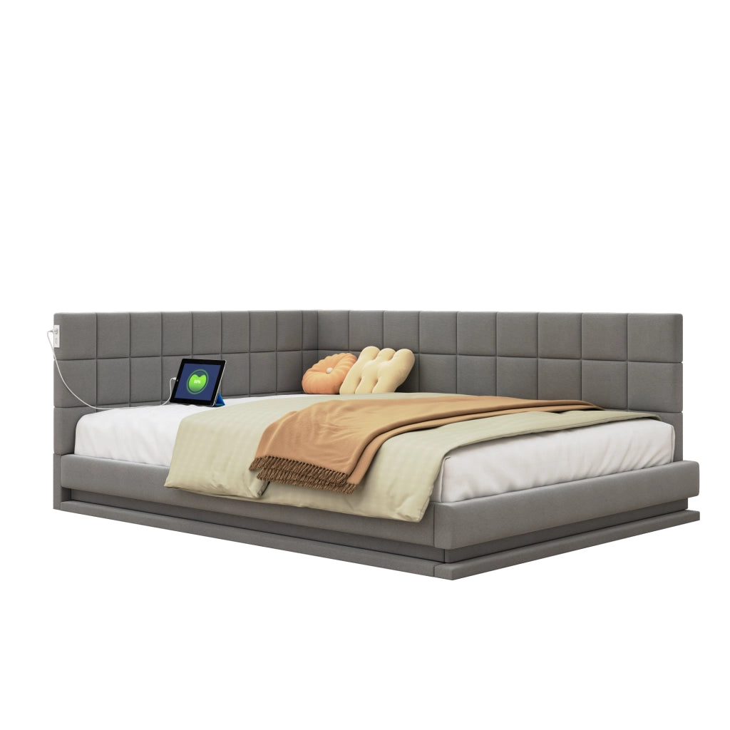 Divano letto multifunzione lino 160x200 cm