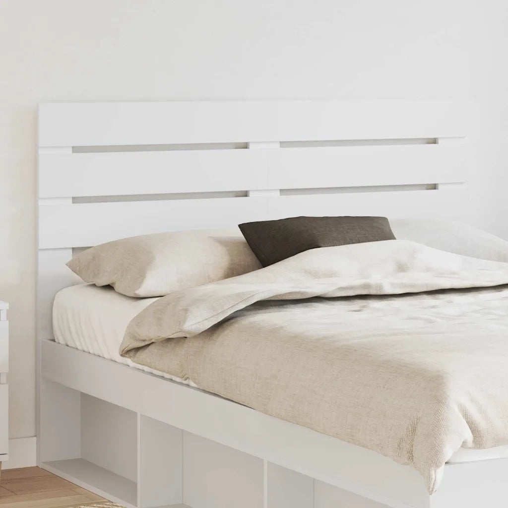 Testiera-Testata-Testiera Decorativa Bianco 150 cm Legno multistrato 252495