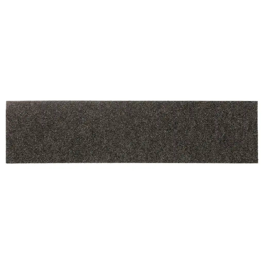 Tappetini per scale autoadesivi 15 pz | Gradini per Scale 76x20 cm antracite rettangolari