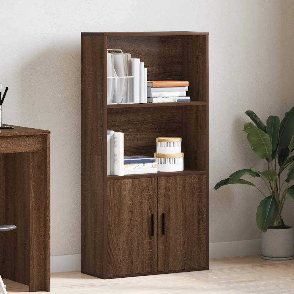 Libreria Rovere Marrone 60x24x120 cm in Legno Multistrato