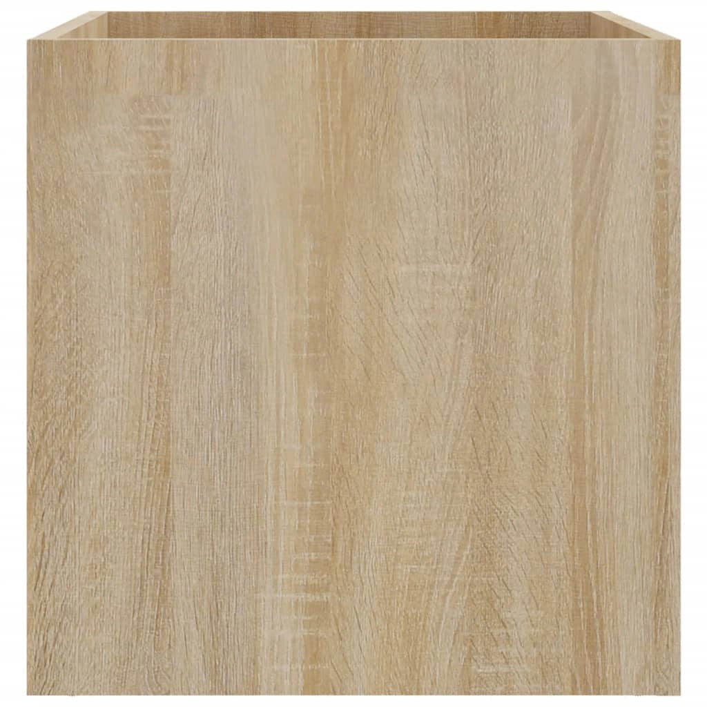 Fioriera rialzata per piante fiori terrazza giardino rovere Sonoma 40 x 40 x 40 cm legno ingegnerizzato marrone 02_0038724